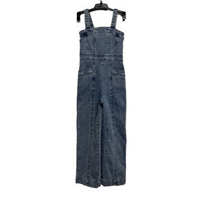 Forever 21 Kids Jumpsuit Girls 9 / 10 Blue Acid Wash Denim Wide Leg Sleeveless